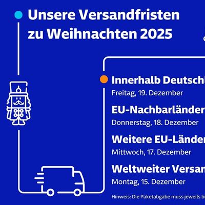 Die GLS Abgabefristen zu Weihnachten 2025 im berlick