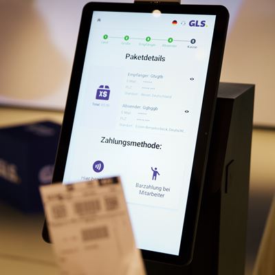 Bargeldlos und kontaktlos k nnen Paketlabel im Premium Paketshop von GLS bezahlt werden