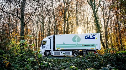 Zustelltour als Innovation GLS setzt seit Ende 2023 den ersten mit Wasserstoff betriebenen Lkw im Fernverkehr ein