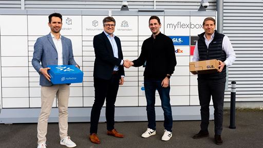 Die 500 myflexbox in Deutschland die von GLS genutzt wird steht in Eschborn