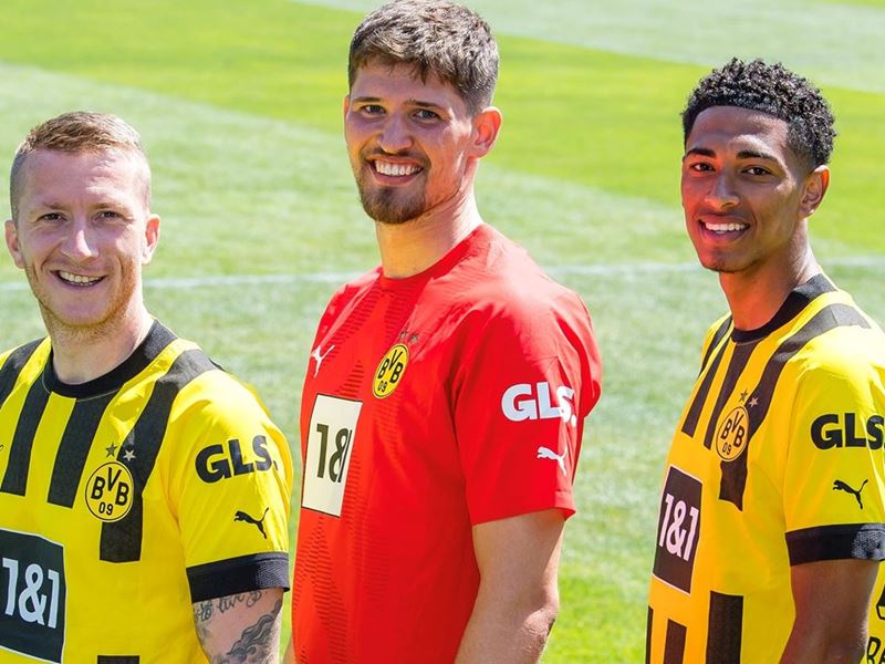 GLS Germany und der BVB: Spieler tragen GLS-Logo auf dem Bundesliga-Trikot