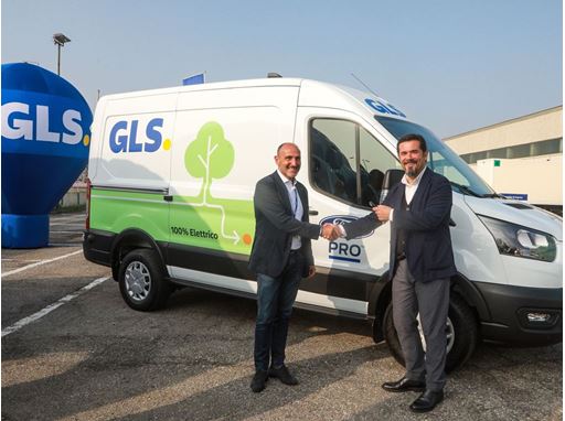 Ford Italia consegna E-transit 100% elettrico a GLS