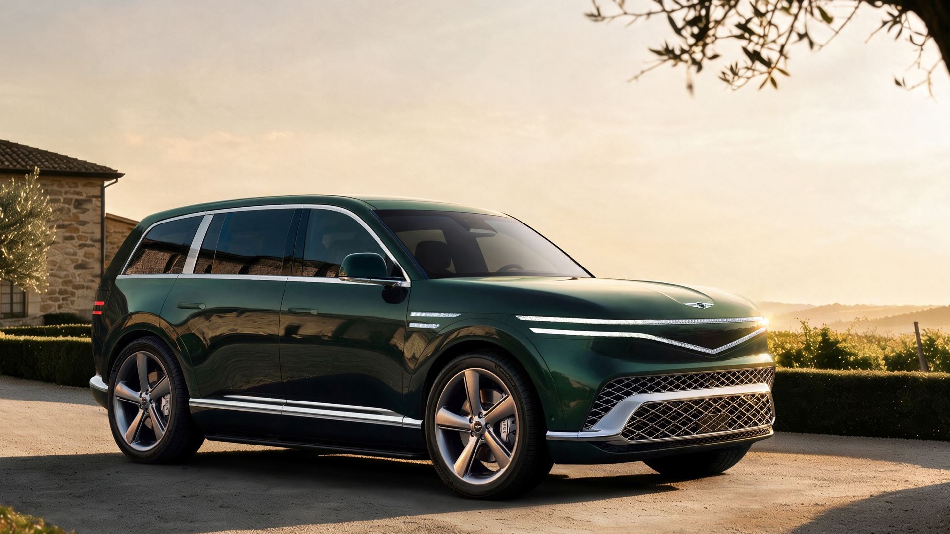 SUV FLAGGSCHIFF GV90 GENESIS PR SENTIERT EINE NEUE IKONE