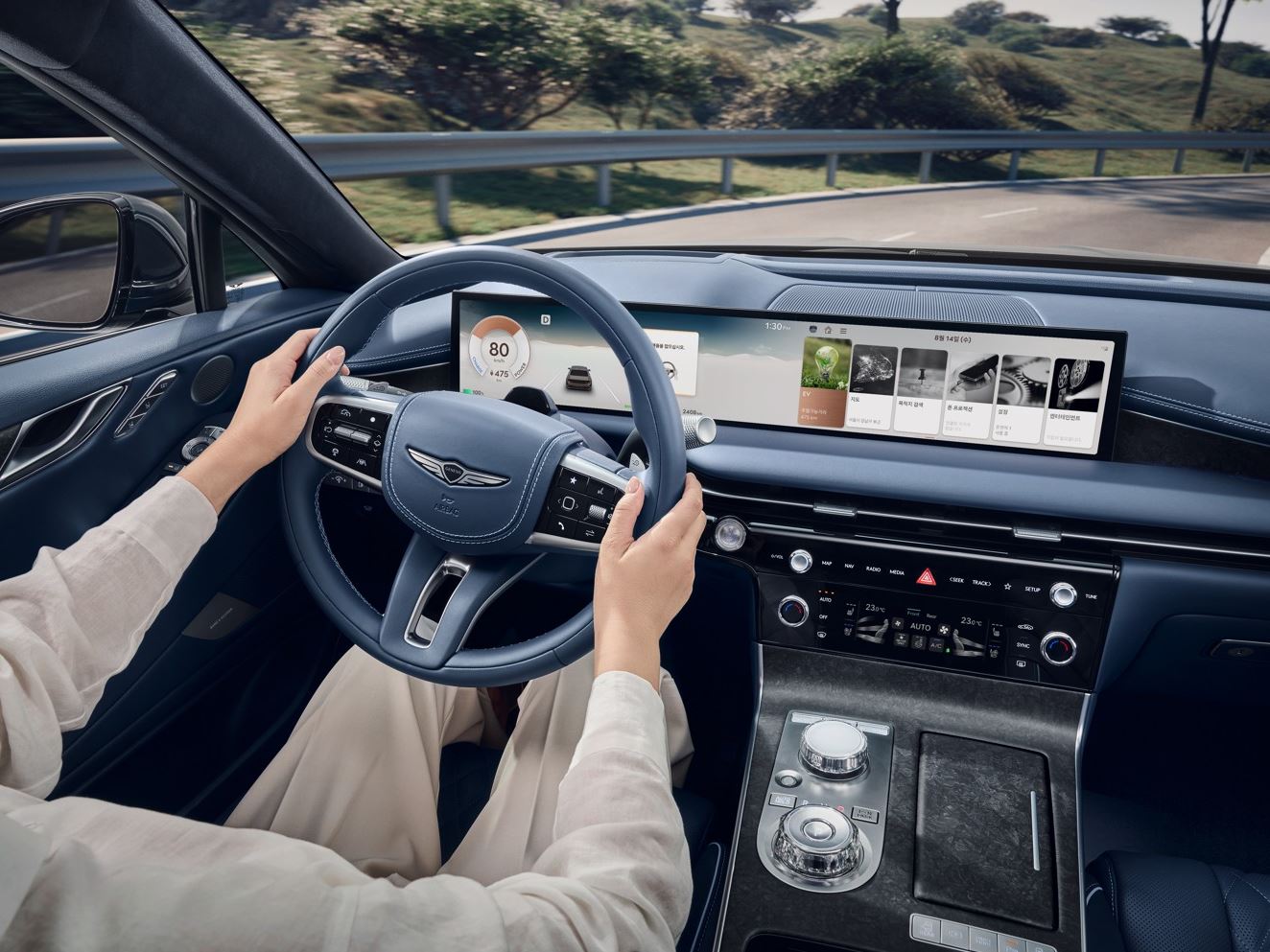 Genesis Electrified G80 Cockpit