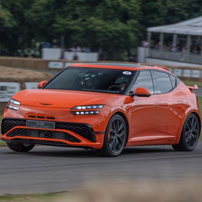 GENESIS GV60 MAGMA CONCEPT ON GOODWOOD HILL