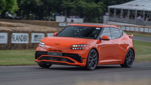 GENESIS GV60 MAGMA CONCEPT ON GOODWOOD HILL