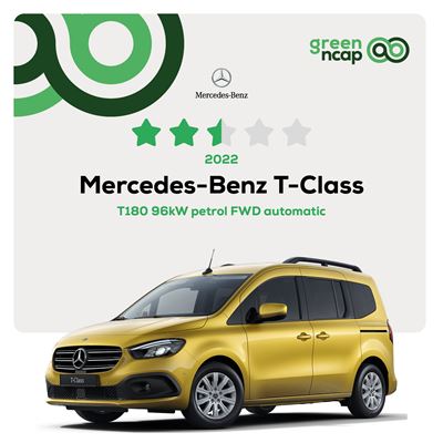 Mercedes-Benz T-Class Green NCAP results 2022