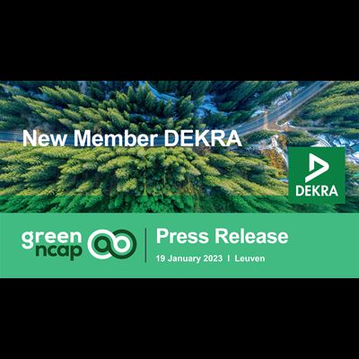 Green NCAP announces new member DEKRA