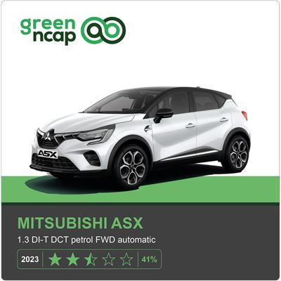 Mitsubishi ASX − Green NCAP 2023 Results − 2½ stars