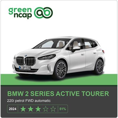 BMW 2 Series Active Tourer Green NCAP results 2024