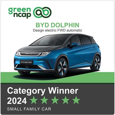 BYD DOLPHIN Green NCAP Category Winner 2024 Small Family Car