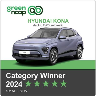 Hyundai KONA Green NCAP Category Winner 2024 Small SUV