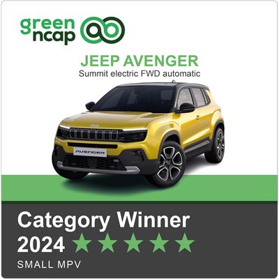 Jeep Avenger Green NCAP Category Winner 2024 Small MPV