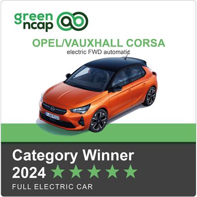 Opel Vauxhall Corsa Green NCAP Category Winner 2024 Full Electric Car