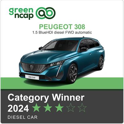 Peugeot 308 Green NCAP Category Winner 2024 Diesel Car