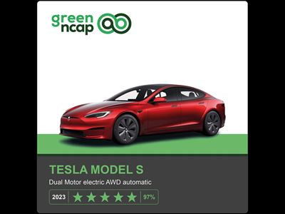 Tesla Model S Green NCAP results 2023