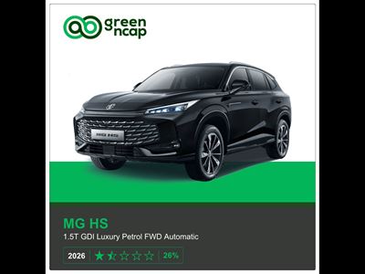 MG HS Green NCAP results 2026