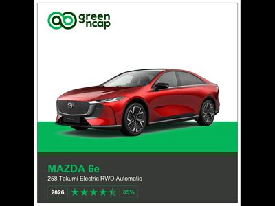 MAZDA 6e Green NCAP results 2026