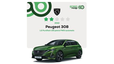 Peugeot 308 Green NCAP results 2022