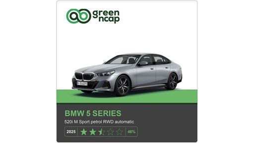 BMW 5 Series Green NCAP results 2025