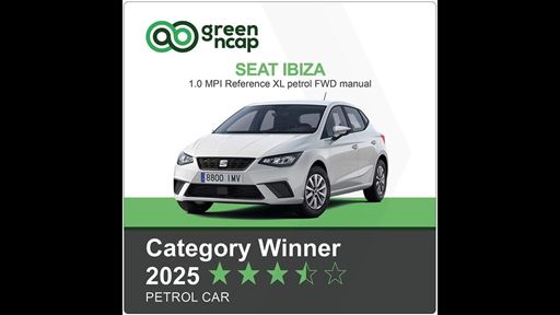 SEAT Ibiza Green NCAP Category Winner 2025 Petrol Car