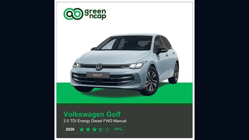 VW Golf Green NCAP results 2026