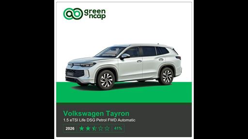 VW Tayron Green NCAP results 2026