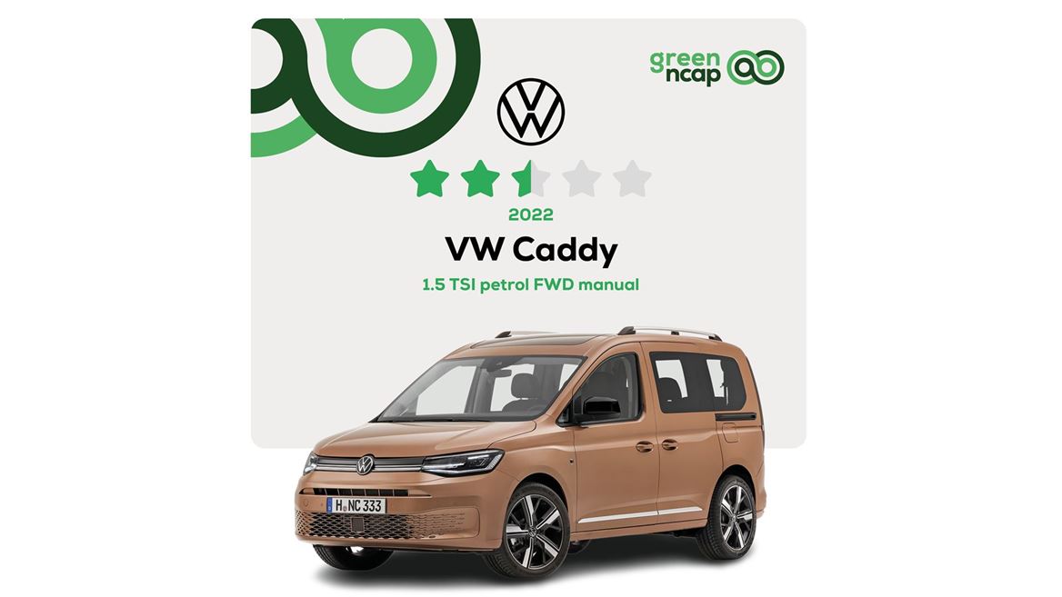 VW Caddy Green NCAP results 2022