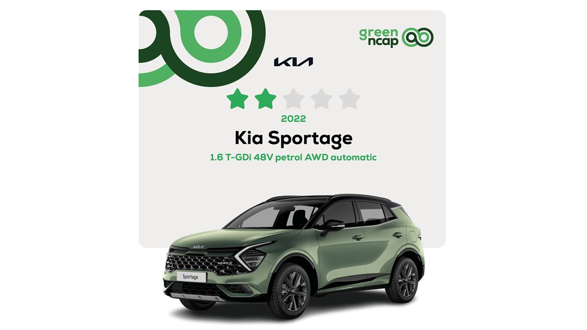 Kia Sportage Green NCAP results 2022
