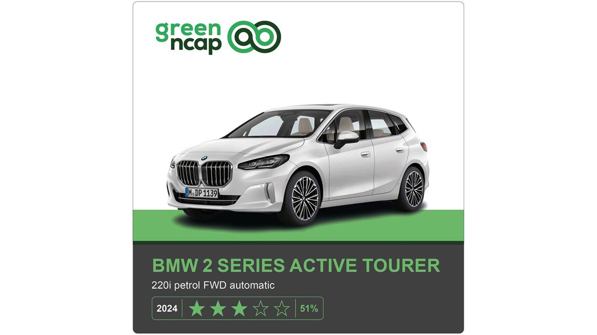 BMW 2 Series Active Tourer Green NCAP results 2024