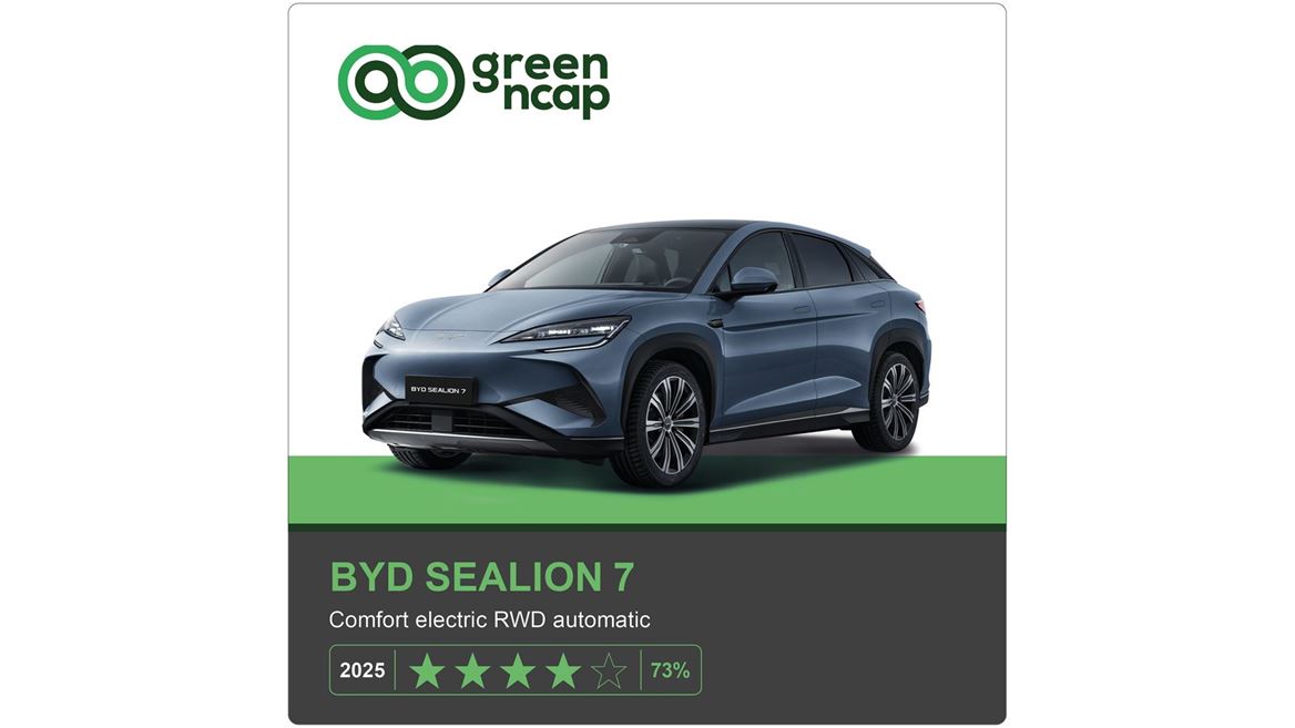 BYD Sealion 7 Green NCAP results 2025
