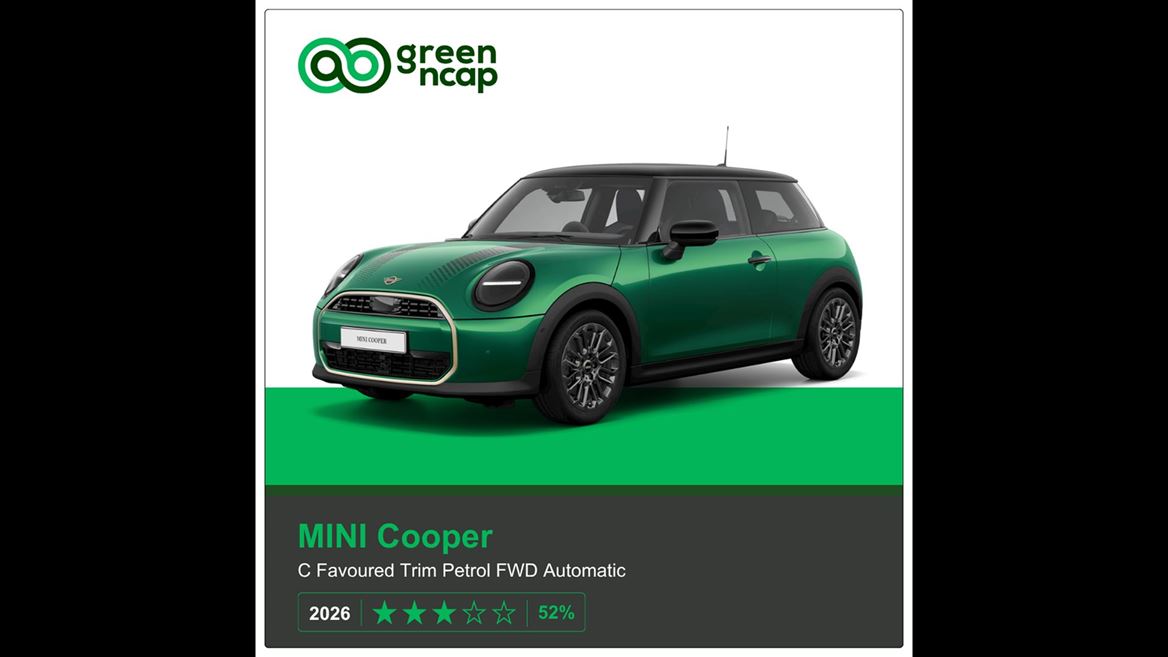 MINI Cooper Green NCAP results 2026