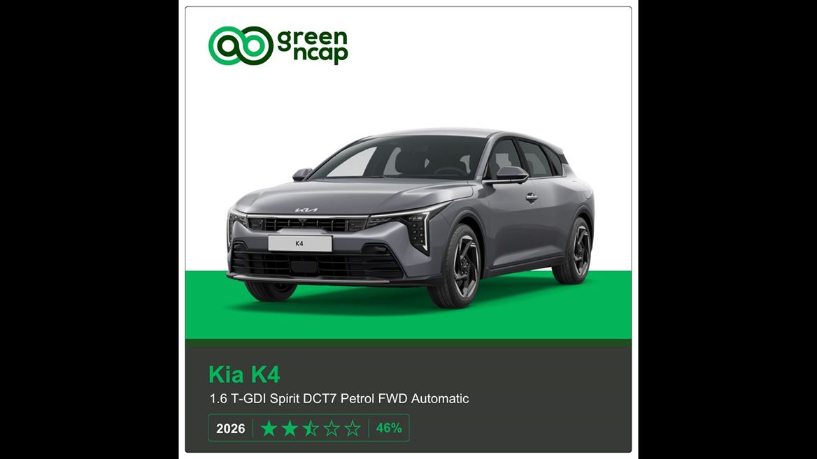 Kia K4 Green NCAP results 2026