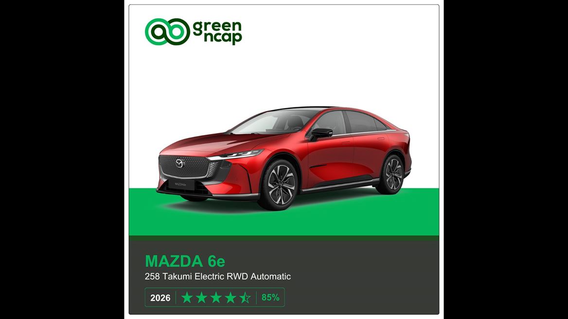 MAZDA 6e Green NCAP results 2026