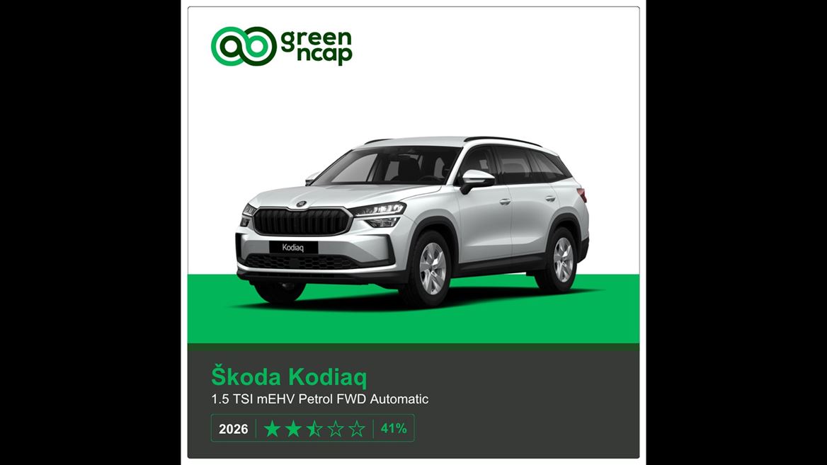 koda Kodiaq Green NCAP results 2026