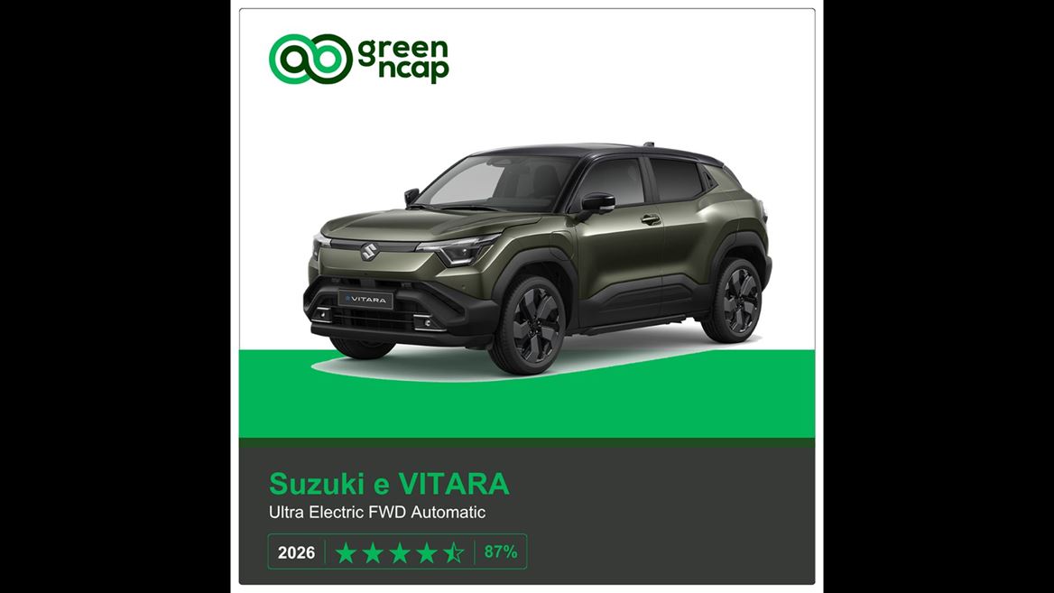 Suzuki e VITARA Green NCAP results 2026