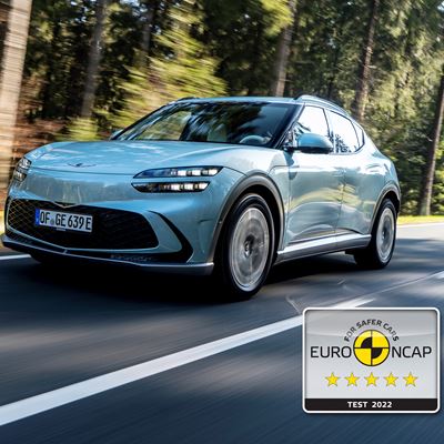 GENESIS GV60 AWARDED FIVE-STAR EURO NCAP SAFETY RATING