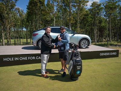 GENESIS SCOTTISH OPEN - JAEHOON (JAY) CHANG GLOBAL HEAD OF GENESIS BRAND AND SAM MATTON