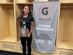 Alyssa Thompson and Bryce Boneau Named 2020-21 Gatorade® National Soccer Players of the Year