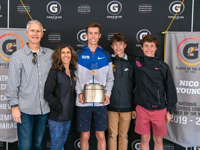 2019-20 Gatorade National Boys Cross Country Runner of the Year Award Winner Nico Young