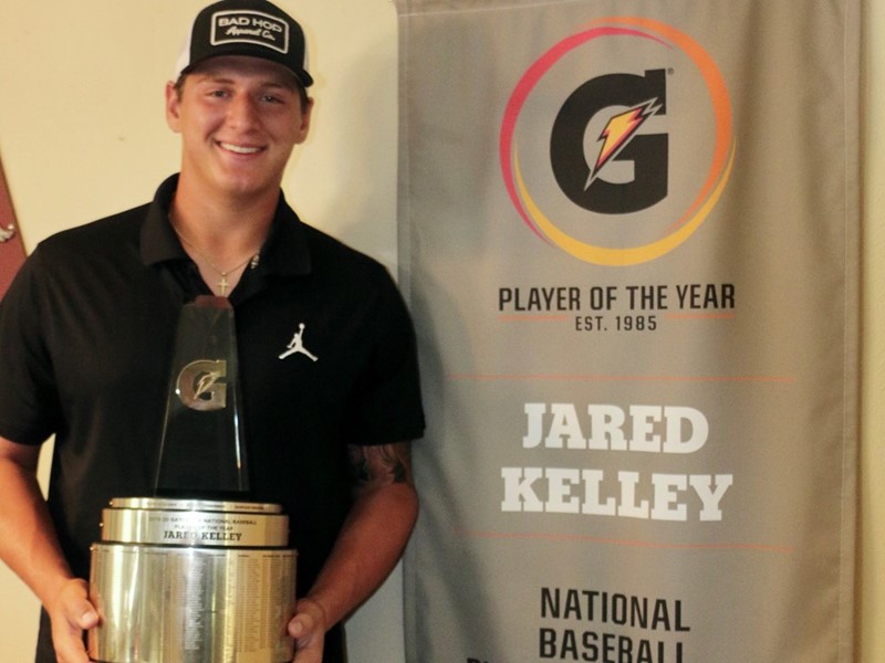 Gatorade JARED KELLEY NAMED 201920 GATORADE® NATIONAL BASEBALL