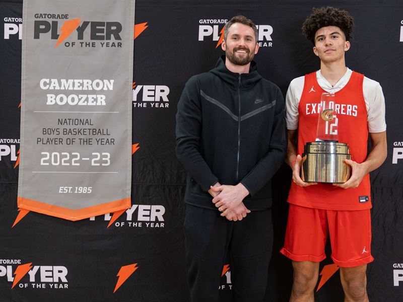 2022-23 Gatorade National Boys Basketball Player of the Year Award Winner Cameron Boozer