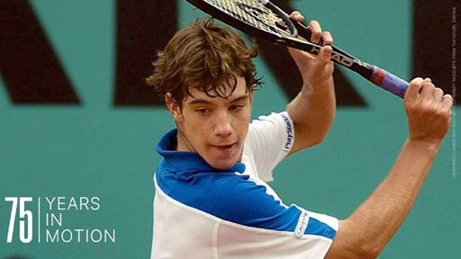 The man with the beautiful backhand calls time