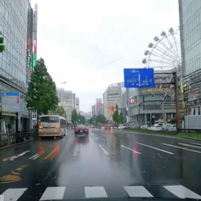 AI generated driving scene Tokyo