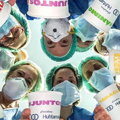 During the COVID-19 pandemic, we have donated our products e.g. to hospitals in Spain