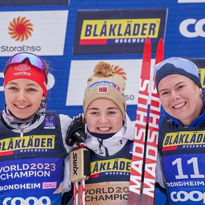 Natalie Wilkie (CAN), Vilde Nilsen (NOR) and Sydney Peterson (USA)