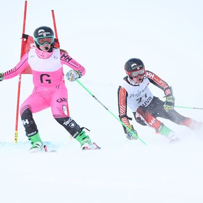 Kalle Ericsson sport class AS2 and his guide Sierra Smith CAN