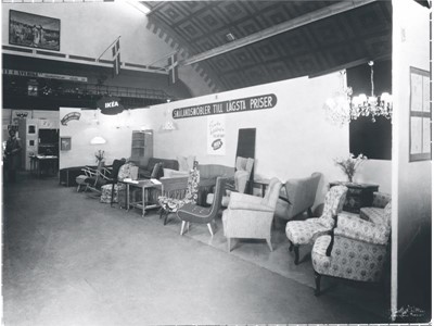 Furnitures at the first IKEA store in Älmhult