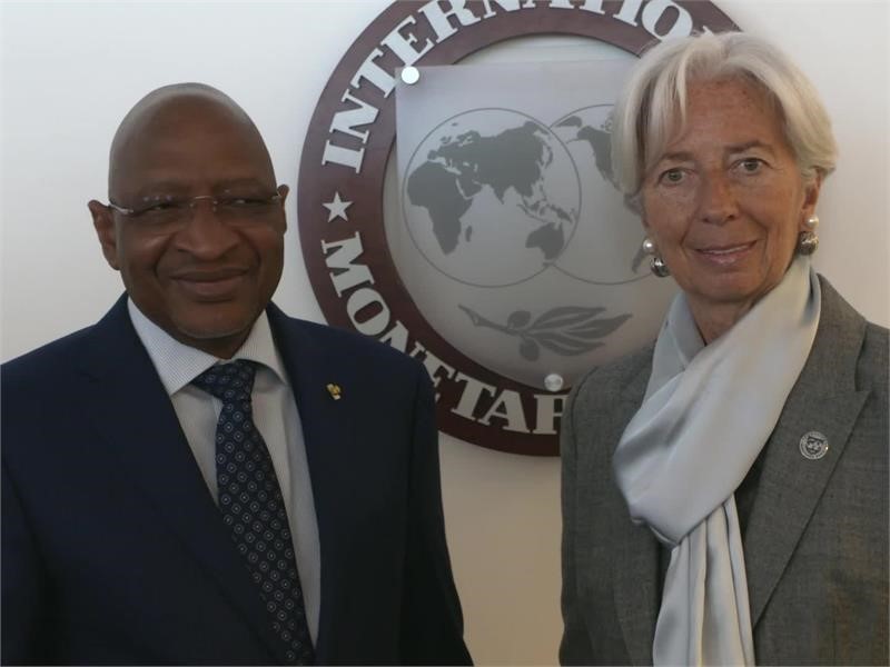 IMF Mali Lagarde Meets Maiga