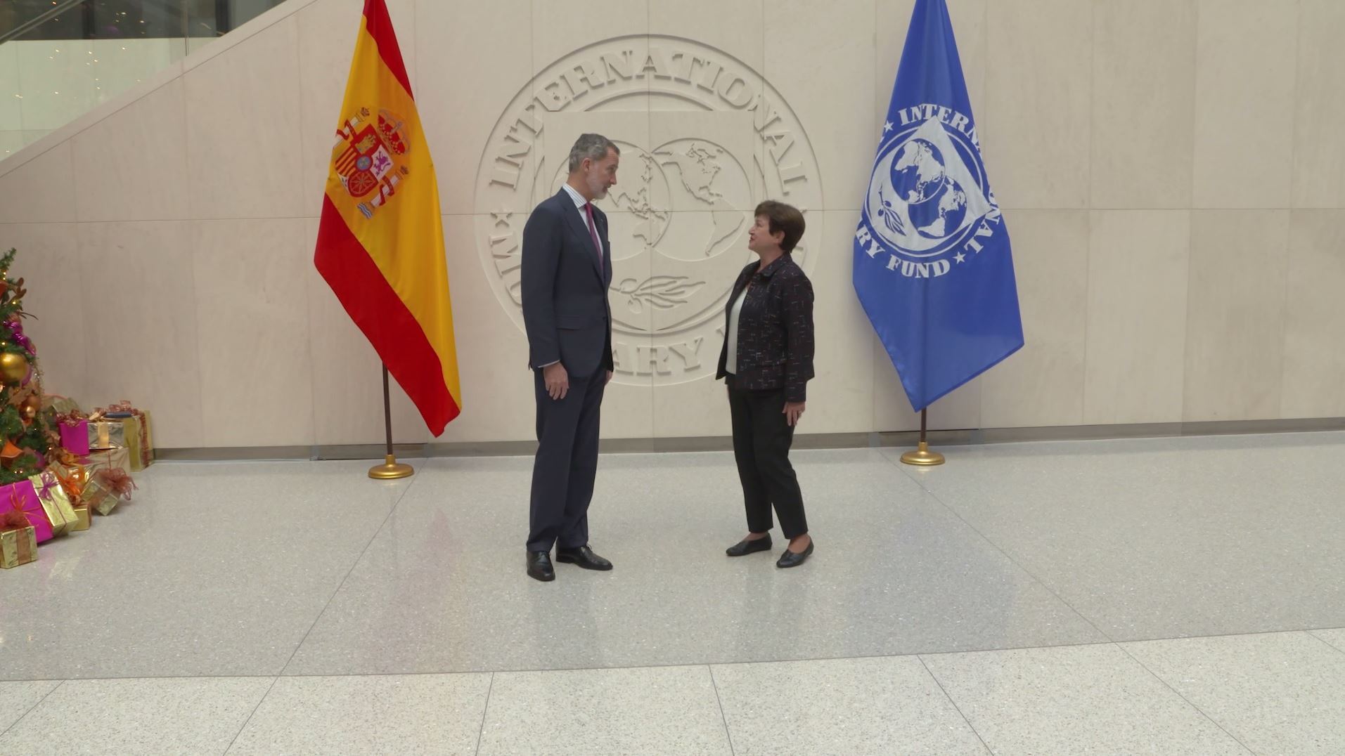 IMF Georgieva King Felipe VI of Spain Visit